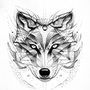 Wolf tattoo design idea