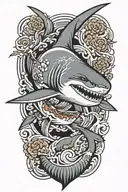 shark tattoo design idea