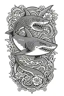 shark tattoo design idea