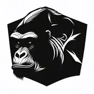 gorilla tattoo design idea