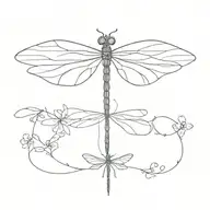 dragonfly tattoo design idea