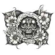 blackout tattoo design idea