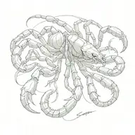 scorpion tattoo design idea