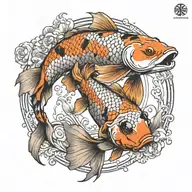 koi-fish tattoo design idea