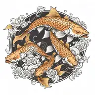 koi-fish tattoo design idea