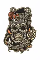 blackout tattoo design idea