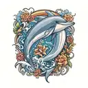 dolphin tattoo design idea