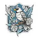 bird tattoo design idea