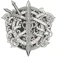 sword tattoo design idea