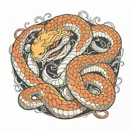 snake tattoo design idea