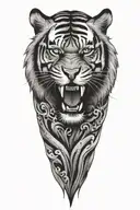 tiger tattoo design idea