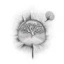 Tree tattoo design idea
