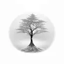 Tree tattoo design idea