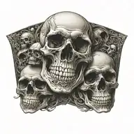 skull tattoo design idea
