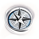 Compass tattoo design idea