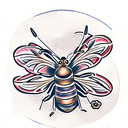 Bee tattoo design idea