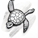 Turtle tattoo design idea