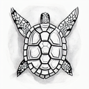 Turtle tattoo design idea