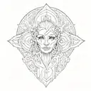 blackout tattoo design idea