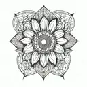 daisy tattoo design idea