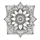 daisy tattoo design idea