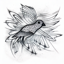Bird tattoo design idea