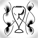 Hourglass tattoo design idea