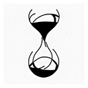 Hourglass tattoo design idea