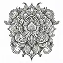 henna tattoo design idea