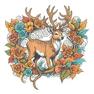 deer tattoo design idea