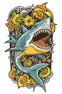 shark tattoo design idea