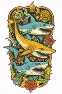 shark tattoo design idea