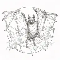 bat tattoo design idea