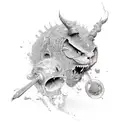 Wine tattoo design idea