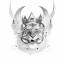 Wine tattoo design idea