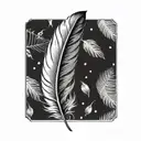feather tattoo design idea
