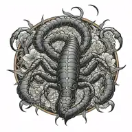 scorpion tattoo design idea
