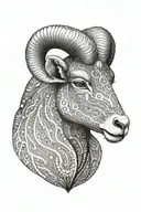 aries tattoo design idea