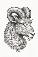 aries tattoo design idea