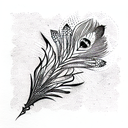 Peacock tattoo design idea