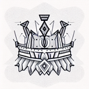 King's Crown tattoo design idea