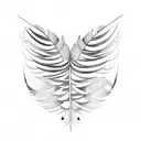 Feather tattoo design idea