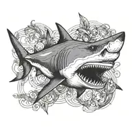 shark tattoo design idea
