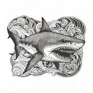 shark tattoo design idea