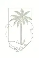 palm-tree tattoo design idea