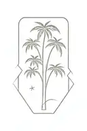 palm-tree tattoo design idea
