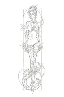 blackout tattoo design idea