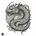 dragon tattoo design idea