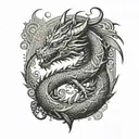 dragon tattoo design idea