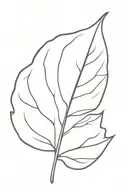 leaf tattoo design idea